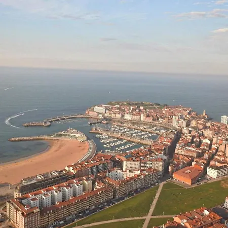 Appartement 1 Linea De Playa Puerto Deportivo Vistas Al Mar Recien Reformado à Gijón Extérieur photo