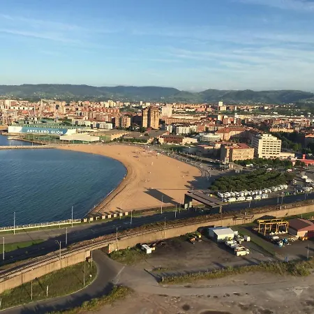 Appartement 1 Linea De Playa Puerto Deportivo Vistas Al Mar Recien Reformado à Gijón Extérieur photo